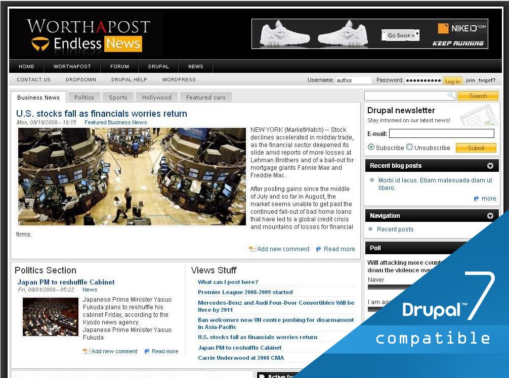 Endless News screenshot.